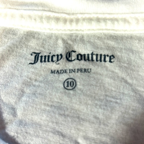 Girl’s Juicy Couture T-shirt, Sz 10 - Picture 3 of 4
